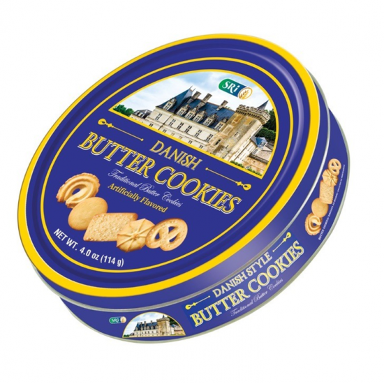 BICKIES BUTTER COOKIES 4 OZ, TIN