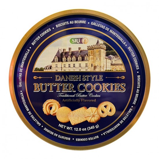 BICKIES BUTTER COOKIES 12 OZ, TIN