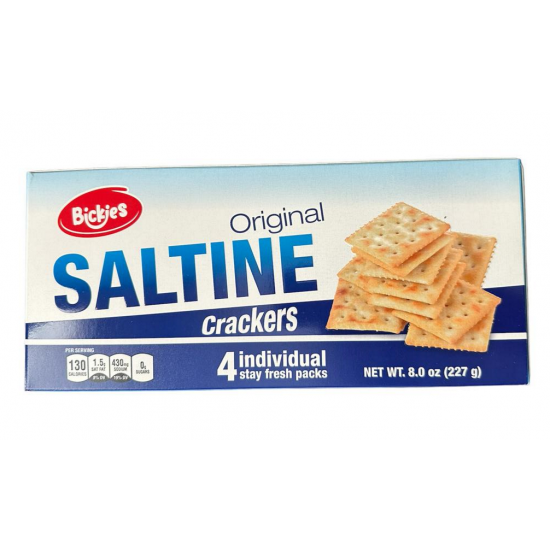 BICKIES  ORIGINAL SALTINE CRACKERS 8 OZ