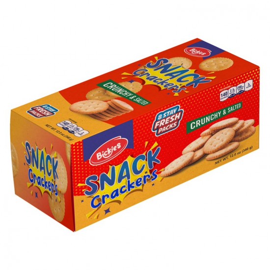 BICKIES SNACK CRACKERS 12OZ